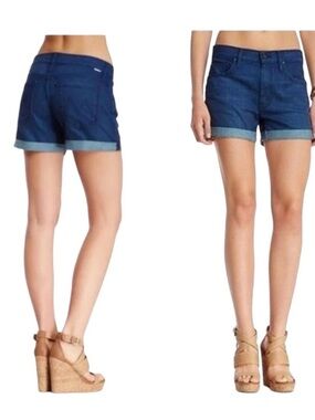 Mother Dropout Cuff Denim Shorts – Bright Eye Wash – Size 26